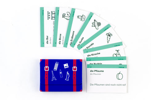 Картки для вивчення слів, рівень нижче середнього. Німецька А2