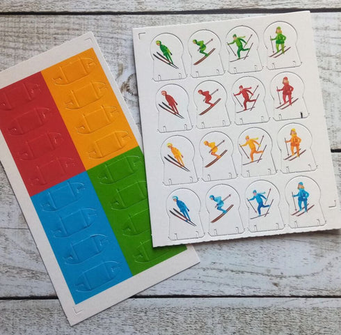 Board game. Ski racing