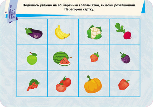 Пиши. Стирай. Вивчай. Розвиваємо пам'ять та увагу. 5+