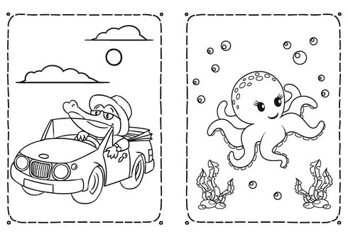 Розмальовка Веселі звірята