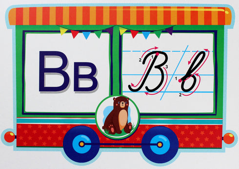 Vi studerar alfabetet. En uppsättning demokort