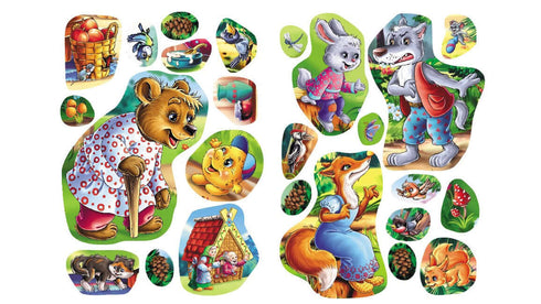 Sagor med klistermärken. Klimp