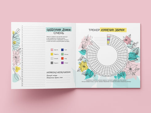 Dagbok för inspiration och motivation för kvinnor "My New Story"